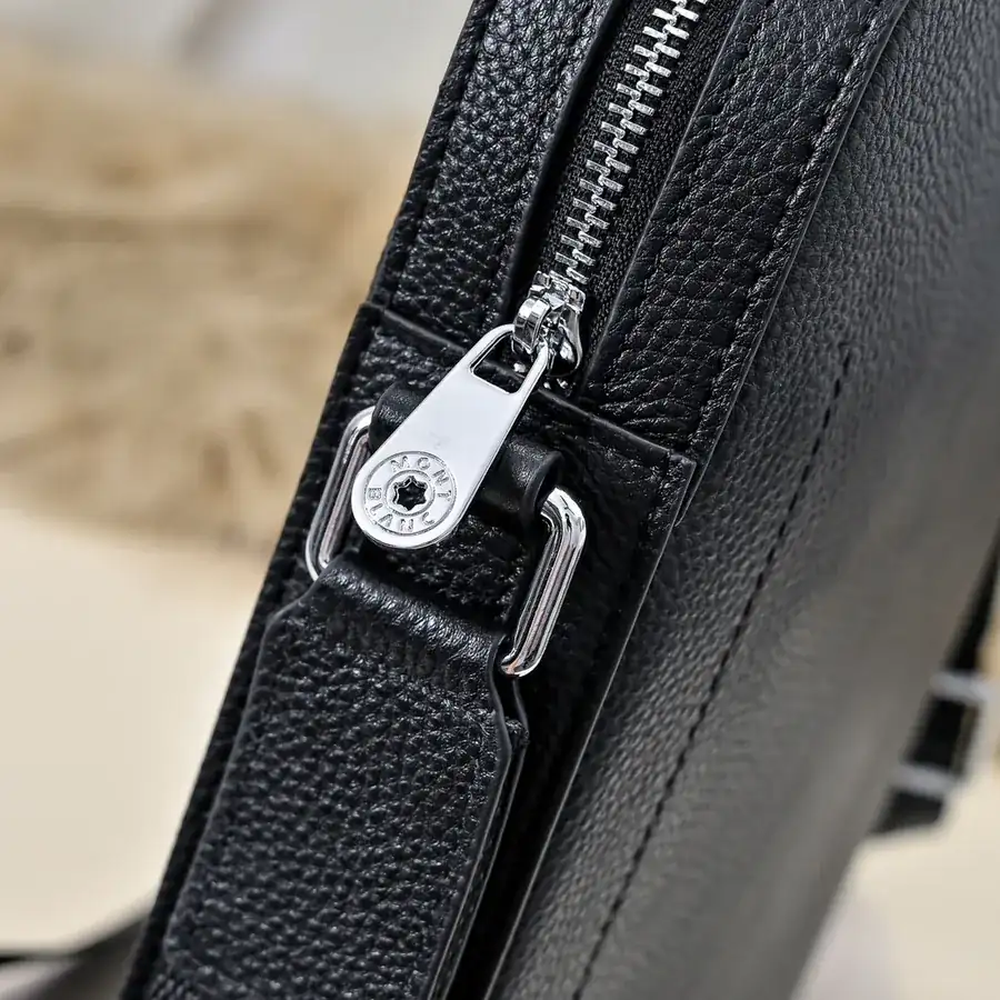 MONT BLANC Men's Crossbody Bag Premium Leather, Minimalist Design