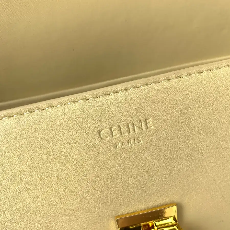 Yellow Triumph Calfskin Shoulder Bag