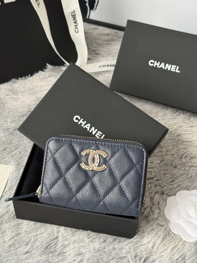 CHANEL 22k Embossed Logo Large Bucket Bag