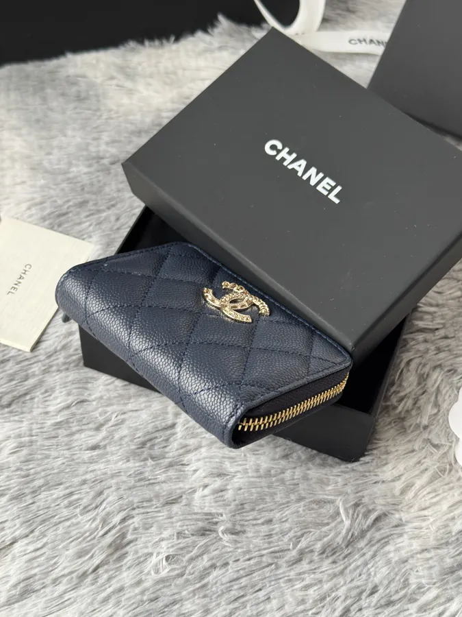 CHANEL 22k Embossed Logo Large Bucket Bag