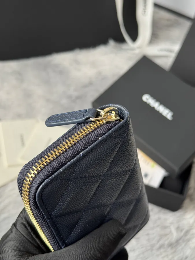 CHANEL 22k Embossed Logo Large Bucket Bag
