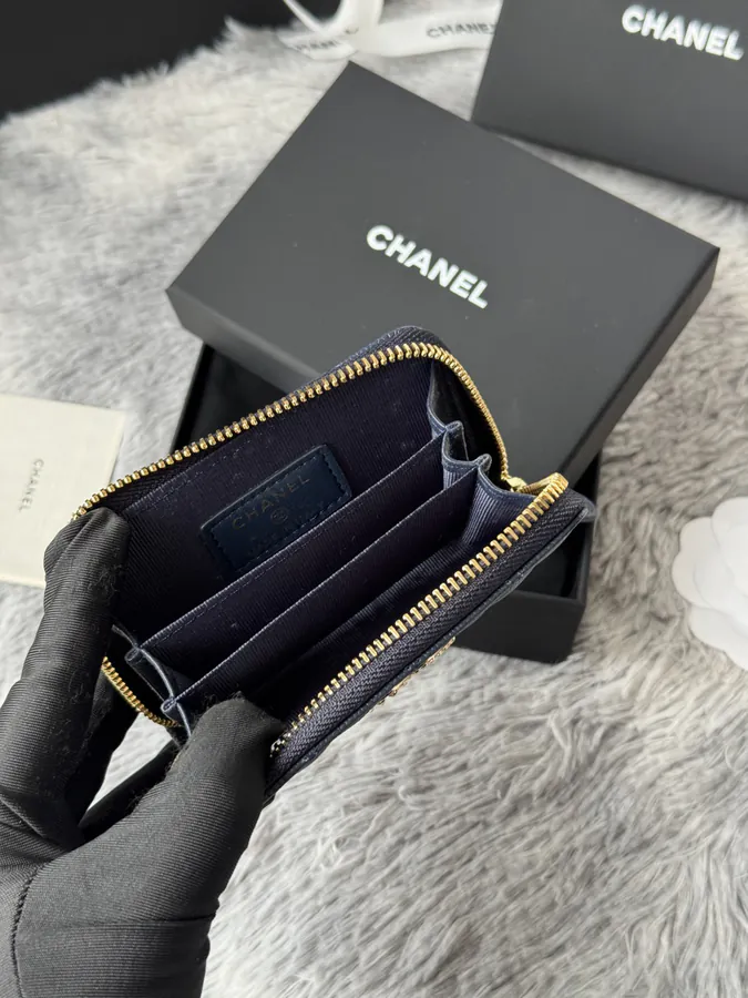 CHANEL 22k Embossed Logo Large Bucket Bag