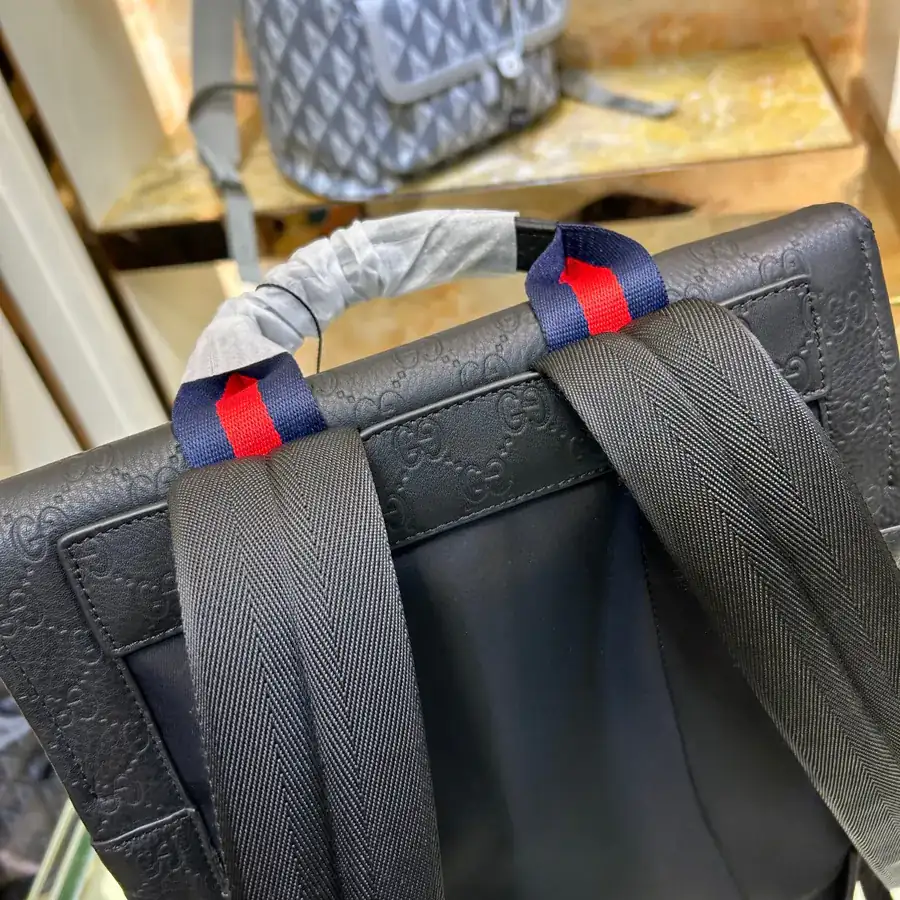 Gucci Classic Canvas Backpack with Embossed Design