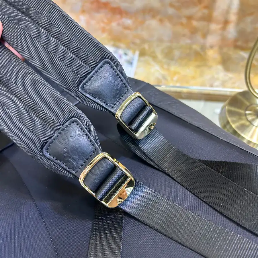 Gucci Classic Canvas Backpack with Embossed Design