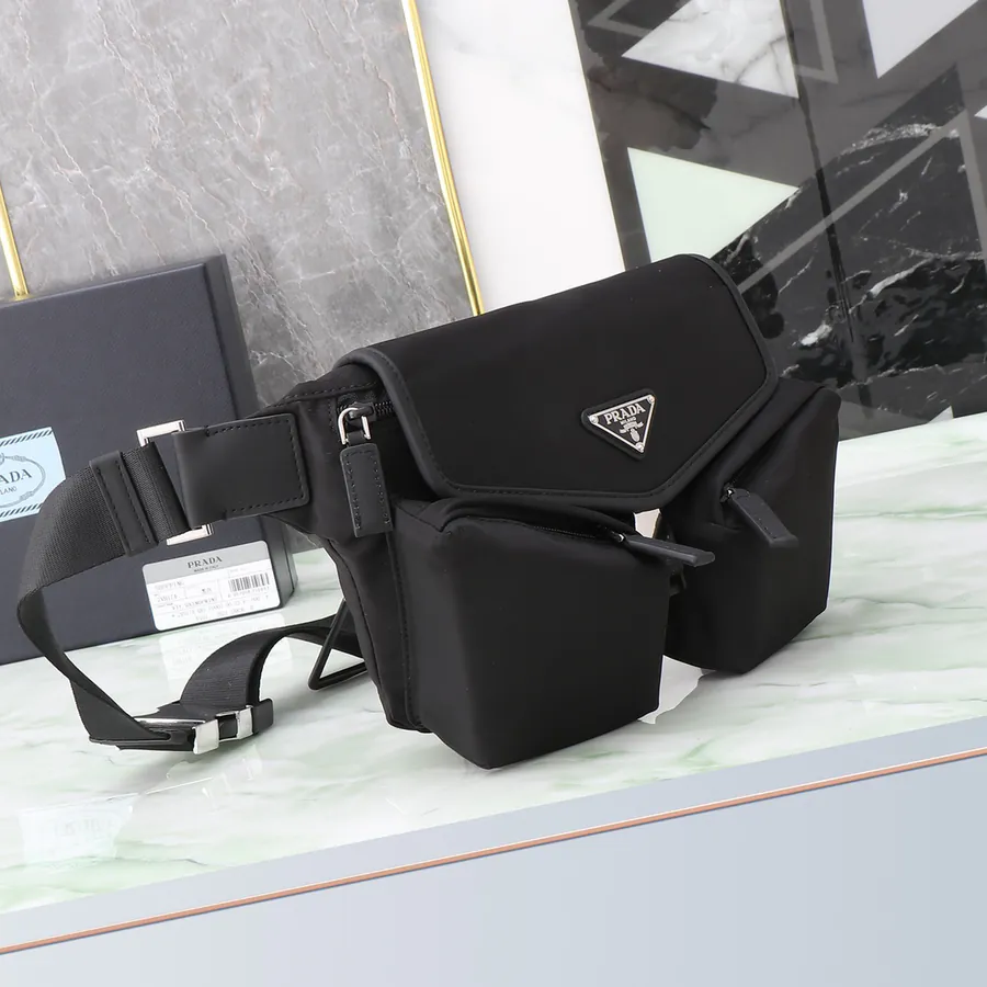 Top Original Box Bag with Leather Trim