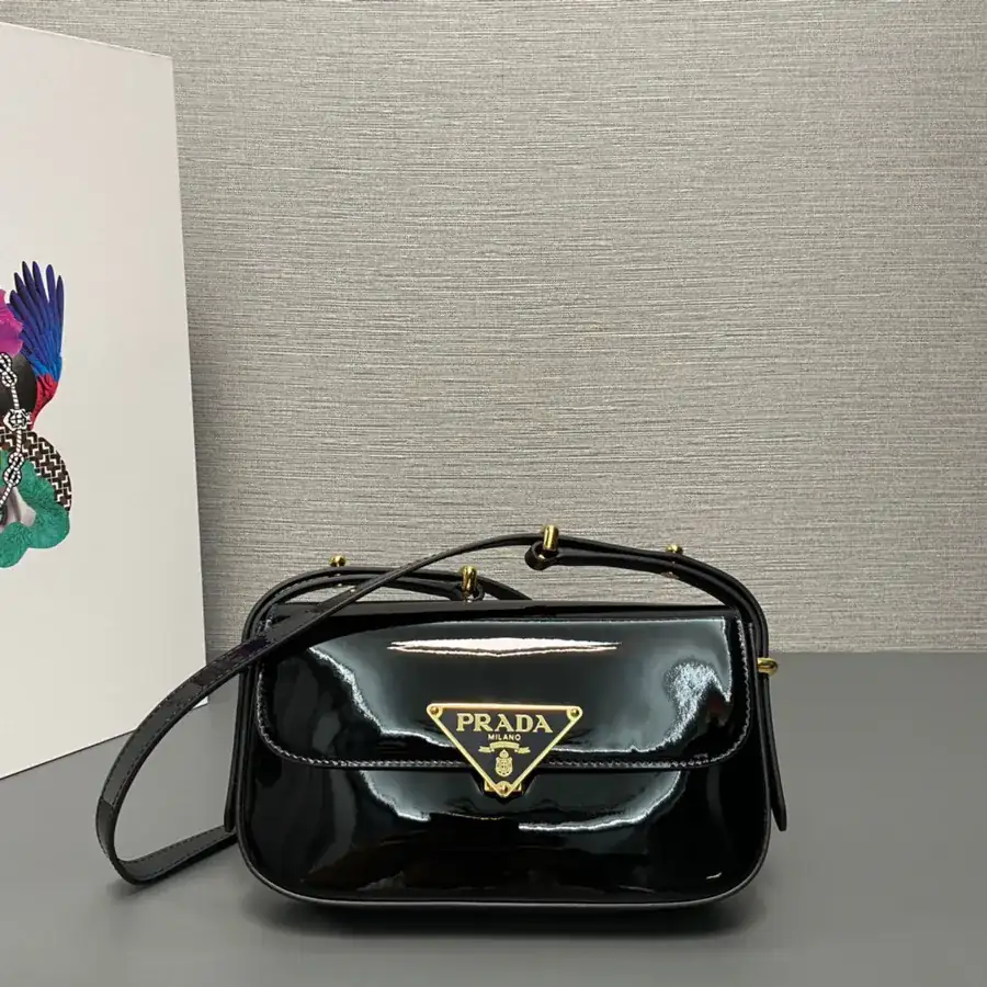 P550 Premium Original Painted Calfskin Briefcase with Triangular Logo