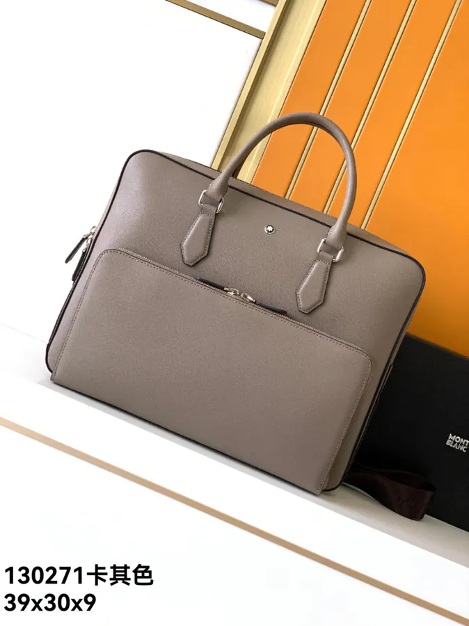 Montblanc Classic Craft Collection Briefcase in Khaki