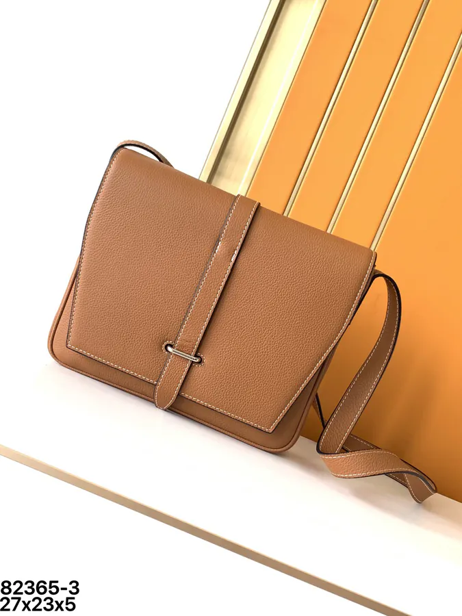 Black Premium Leather Crossbody Bag 82365 3