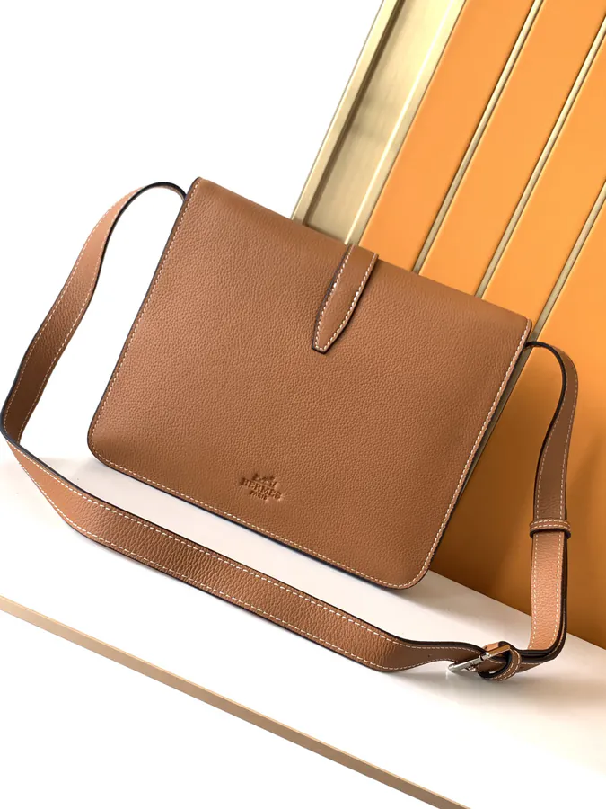 Black Premium Leather Crossbody Bag 82365 3