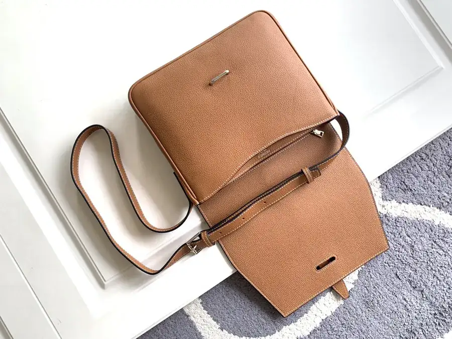 Black Premium Leather Crossbody Bag 82365 3