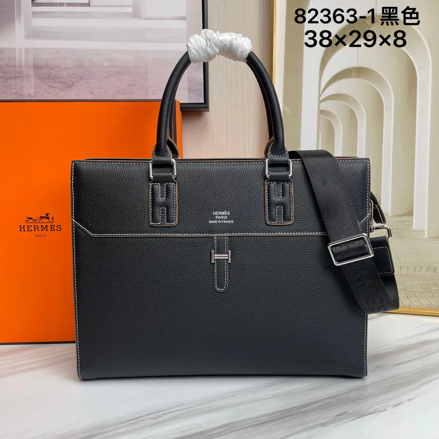 Black Authentic Emma Italian Top Grain Calfskin Handbag