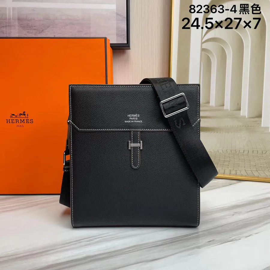 Black Premium Original Emma Italian Top Grain Calfskin Handbag