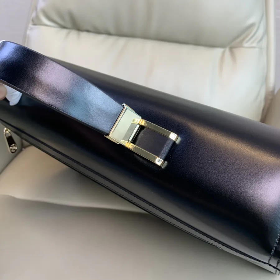 MONTBLANC Premium Stainless Steel Password Briefcase with Elegant Grained Calfskin