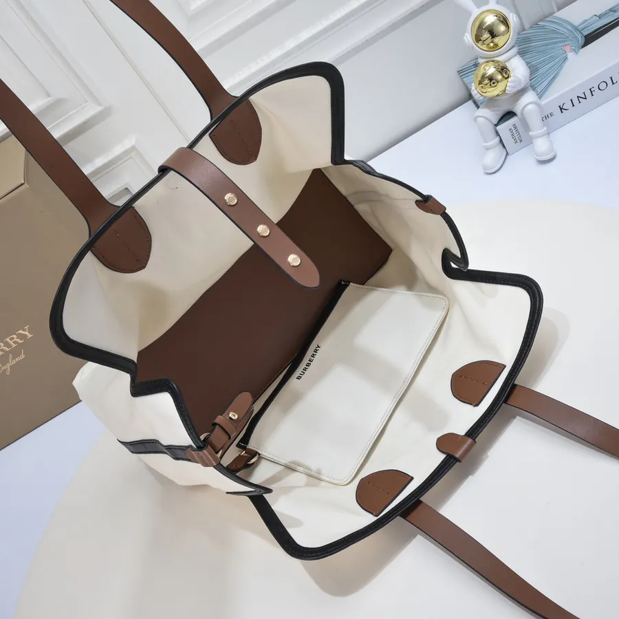 B House The Belt Shopping Bag with Canvas and Leather