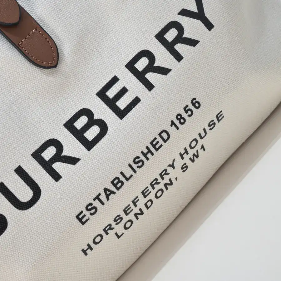 B House The Belt Shopping Bag with Canvas and Leather
