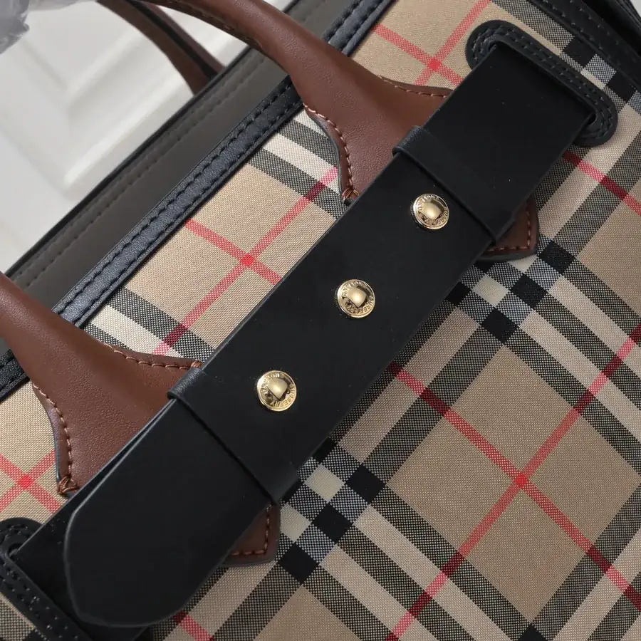 B Brand Upgraded Tote Bag with Three Buckle Details The Belt