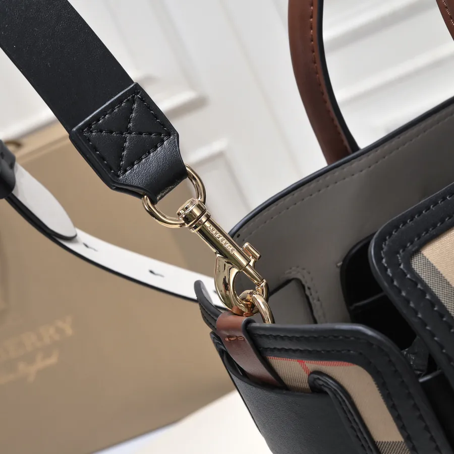 B Brand Upgraded Tote Bag with Three Buckle Details The Belt