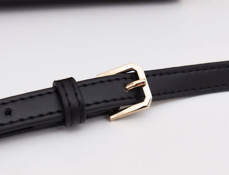 TB Exclusive Leather Strap Crossbody Bag with Lock Closure