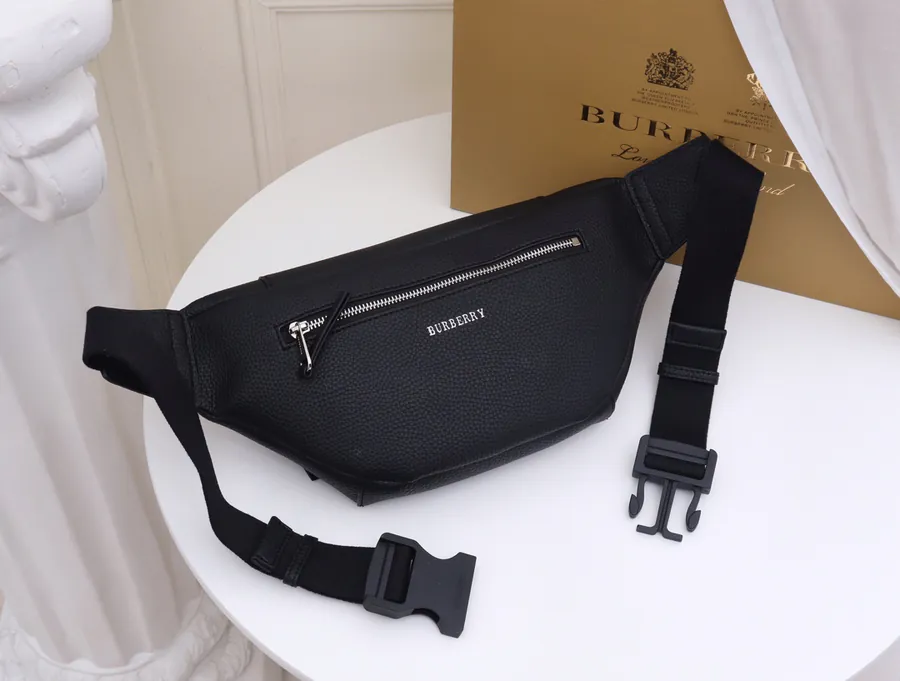 B Brand Upgraded Waist Bag with Brand Logo Embossing