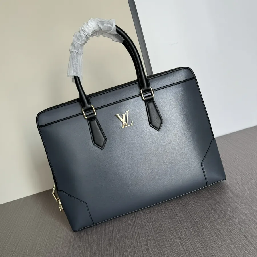 LV Premium Top Grain Calfskin Briefcase 2023 Latest Trendy Design