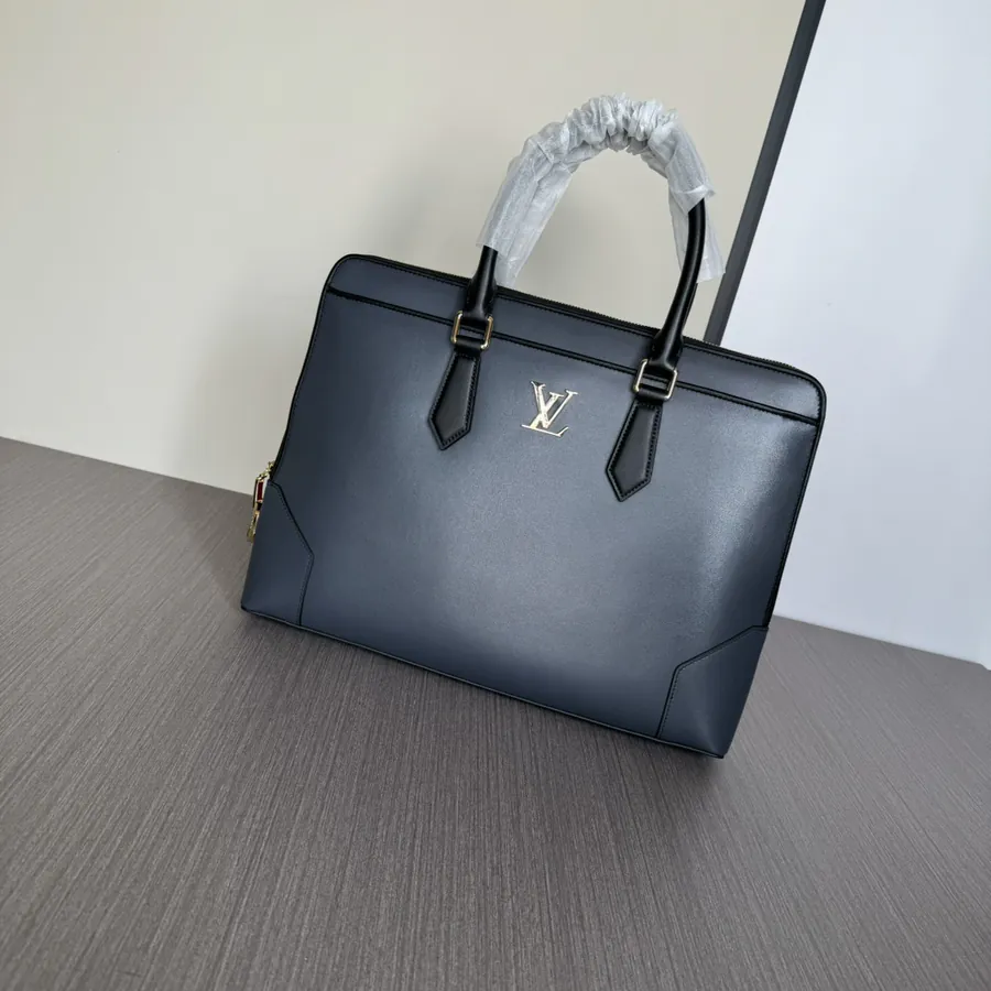 LV Premium Top Grain Calfskin Briefcase 2023 Latest Trendy Design