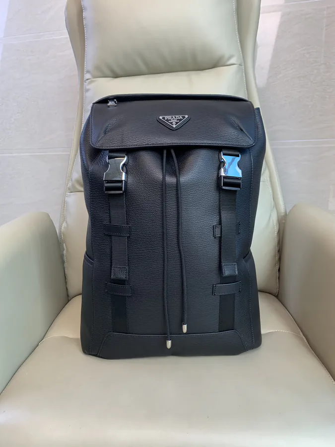 Prada Double Shoulder Bag Premium Calfskin, 8452 6 Size