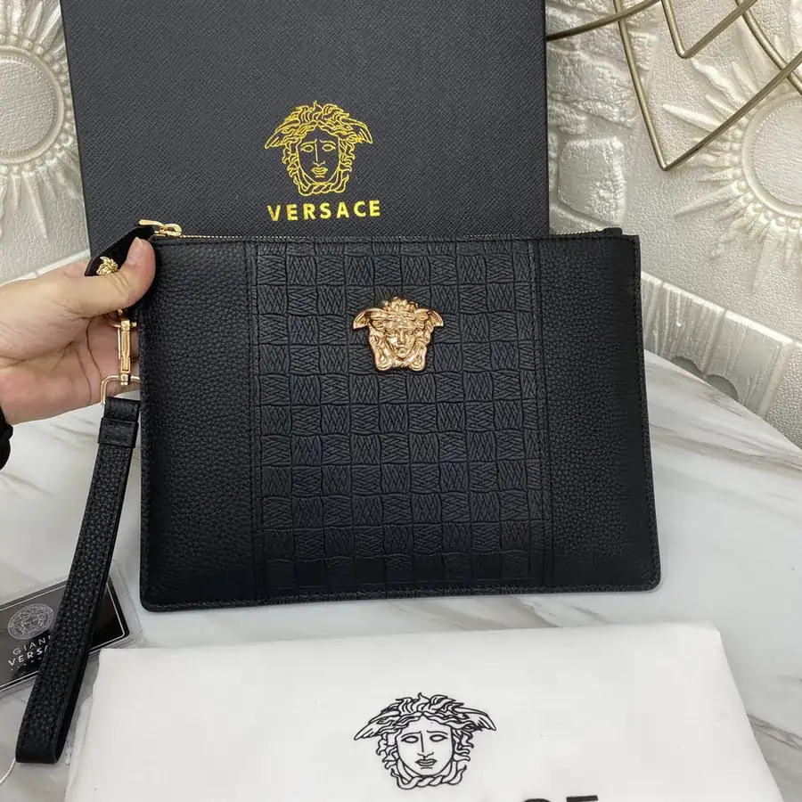 FANJIA Luxury Leather Wallet with Velvet Trim