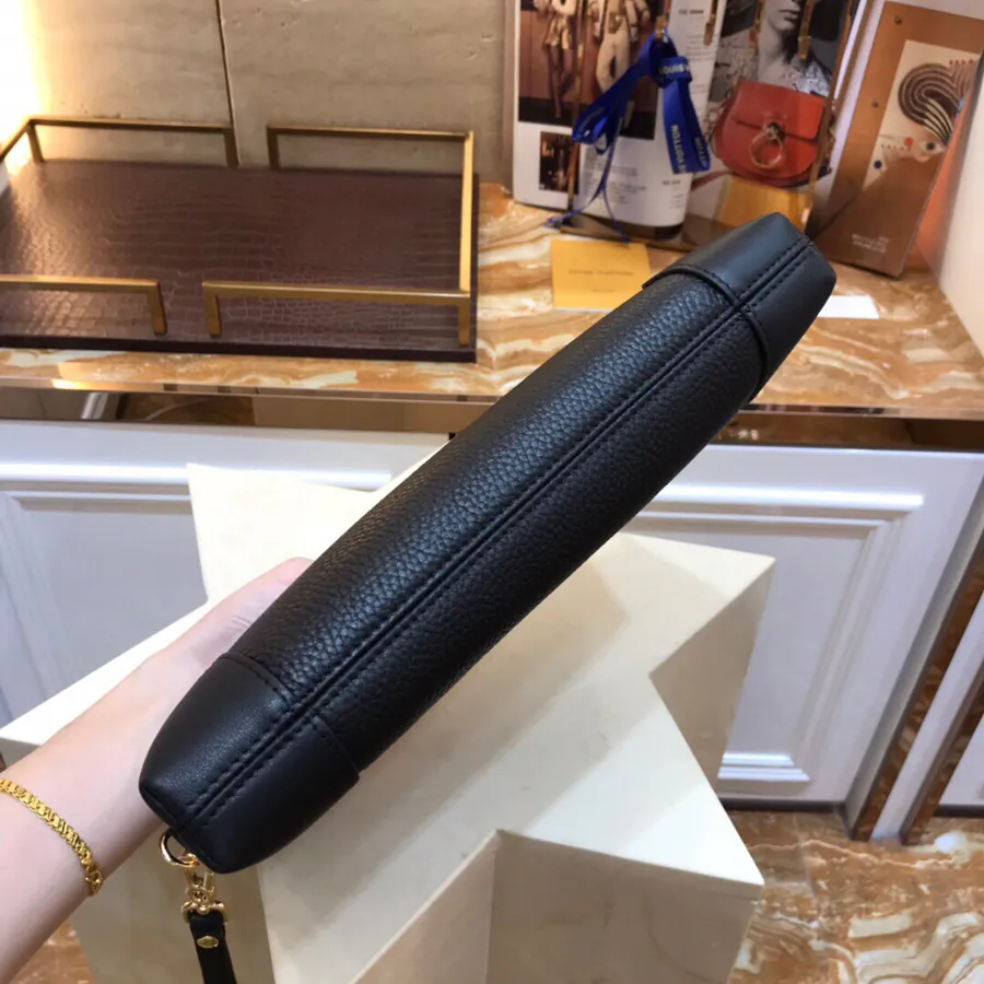 LV Top Handle Bag Premium Leather, Black