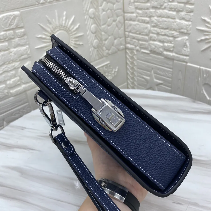 H Brand Casual Essential Handbag 28 20 6 Black & Blue
