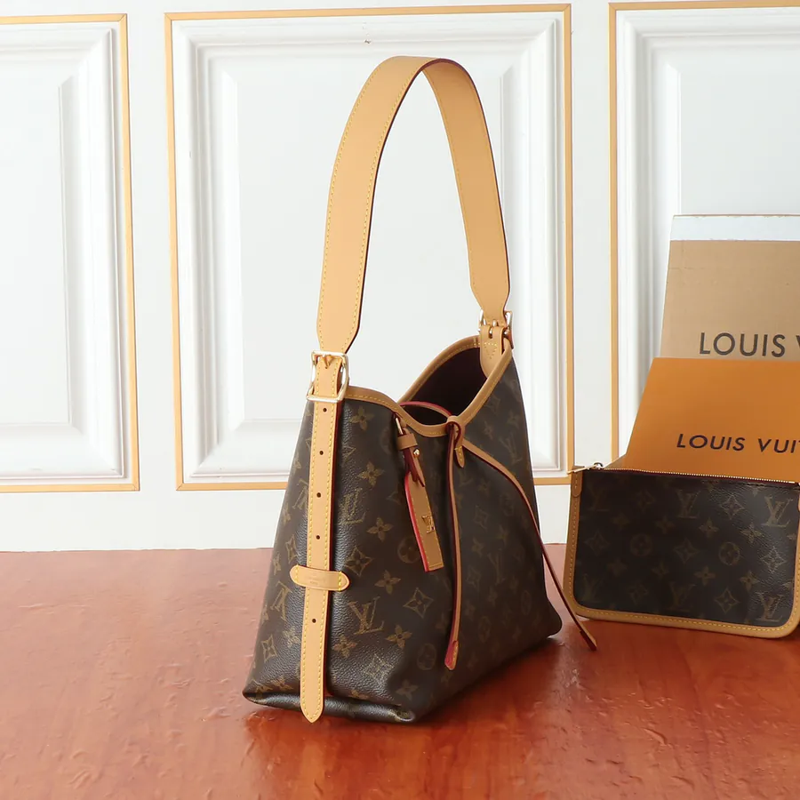 Monogram Canvas CarryAll Mini Handbag with Leather Trim