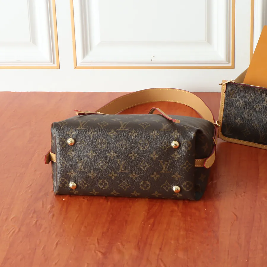 Monogram Canvas CarryAll Mini Handbag with Leather Trim