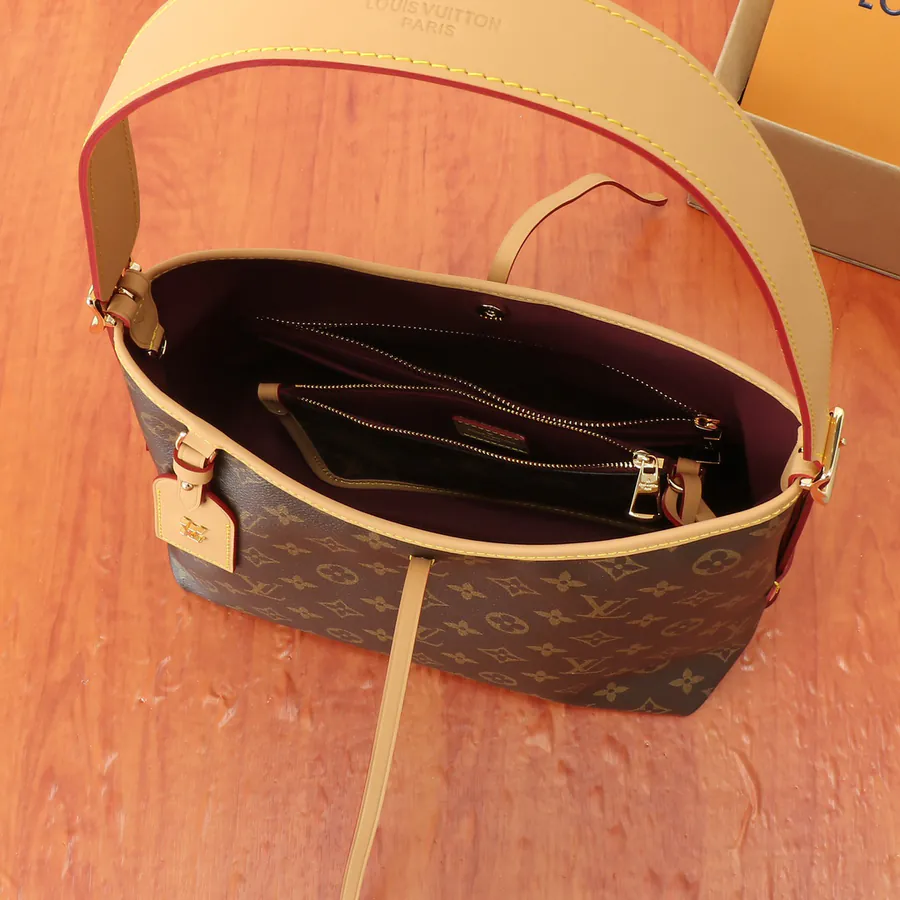 Monogram Canvas CarryAll Mini Handbag with Leather Trim