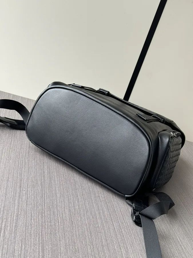 BV Handmade Bucket Bag Premium Leather, Black, 7040