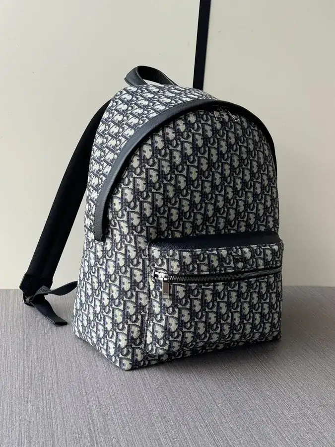 Dior Blue Flowers Double Shoulder Bag