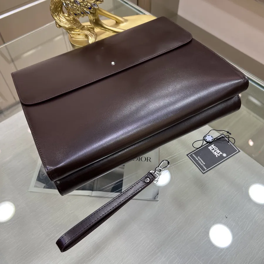 Montblanc 6610 7 Handbag Classic Black and Premium Coffee