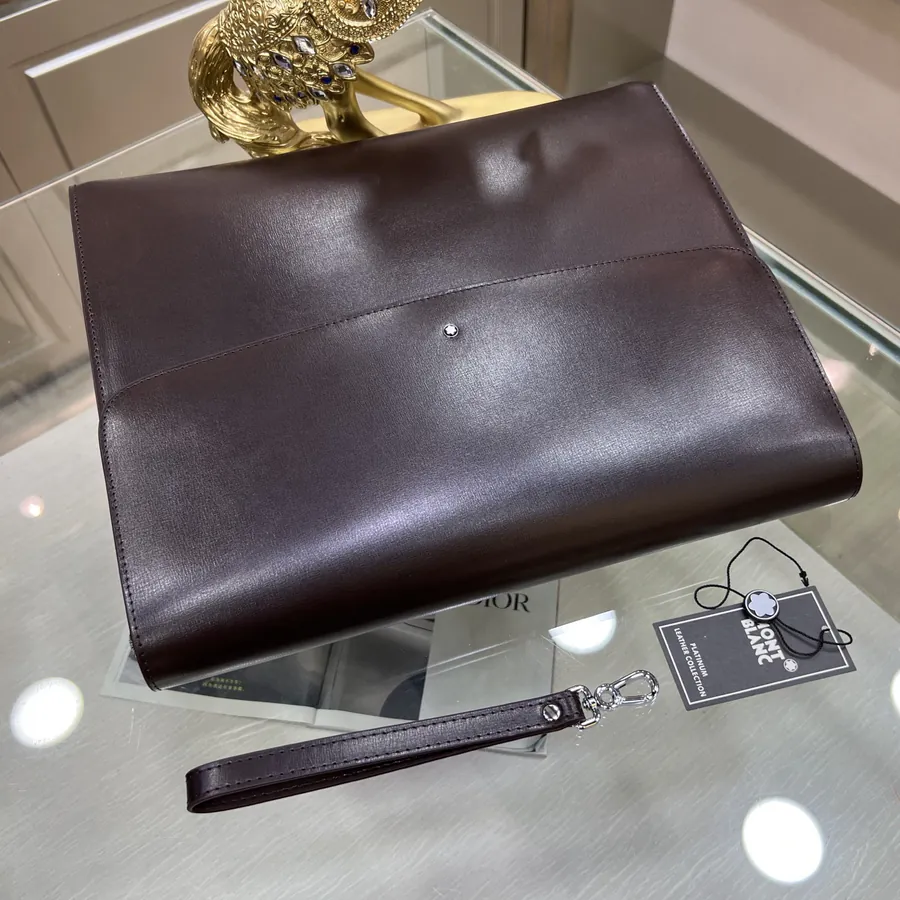 Montblanc 6610 7 Handbag Classic Black and Premium Coffee