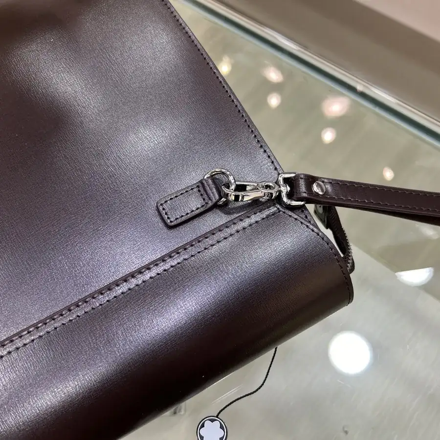 Montblanc 6610 7 Handbag Classic Black and Premium Coffee