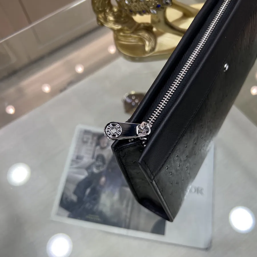MONTBLANC Handbag Premium Full Grain Leather, Simple Logo, Elegant Casual Style