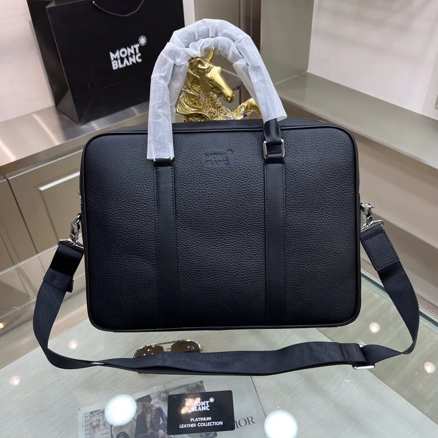 Montblanc International Bucket Bag Premium Natural Split Calfskin