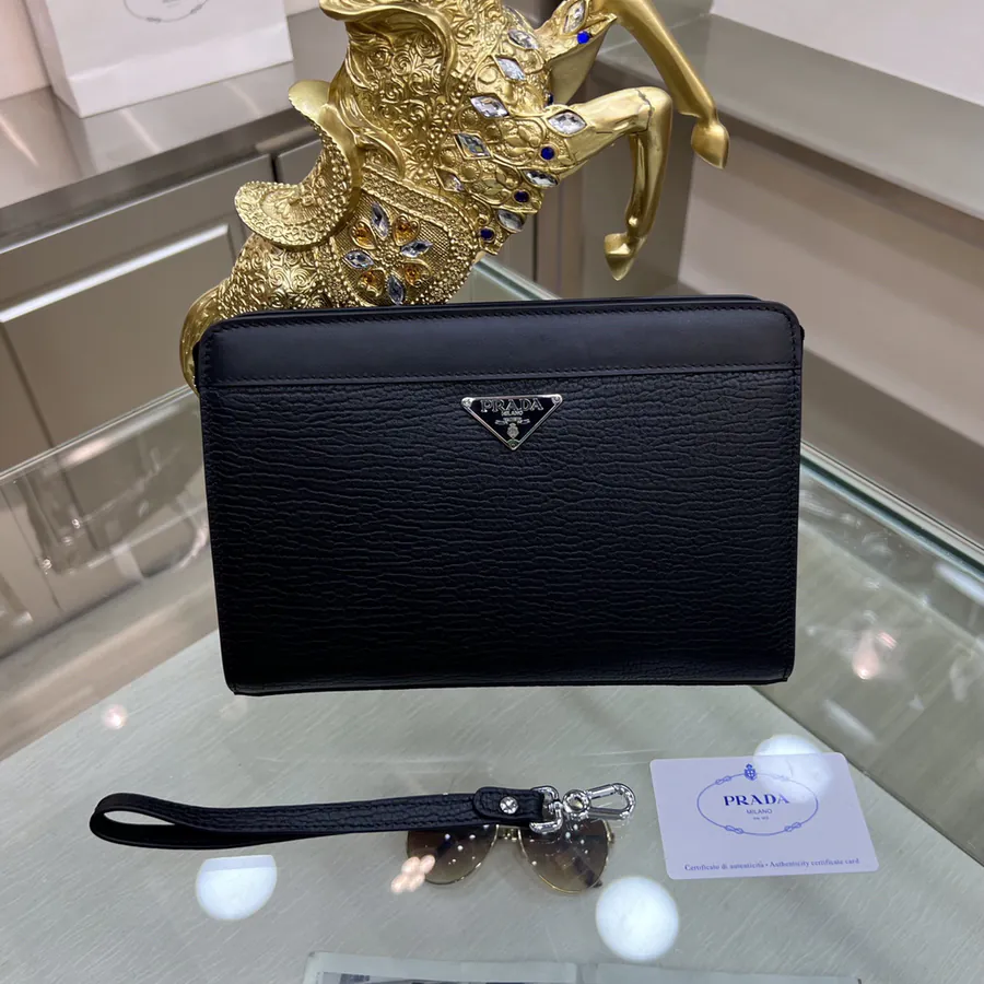 PRADA New Men's Structured Handbag, Business and Trendy Style