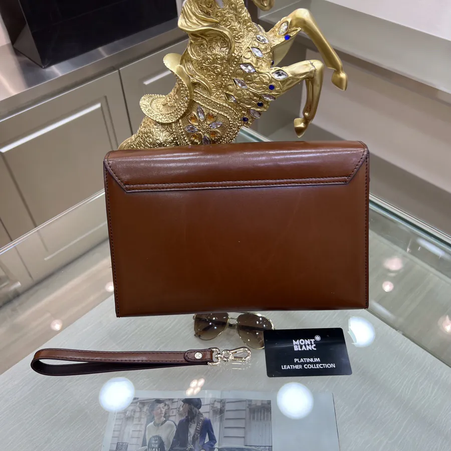 Montblanc International Men's Briefcase Premium Leather & Top Grade Hardware
