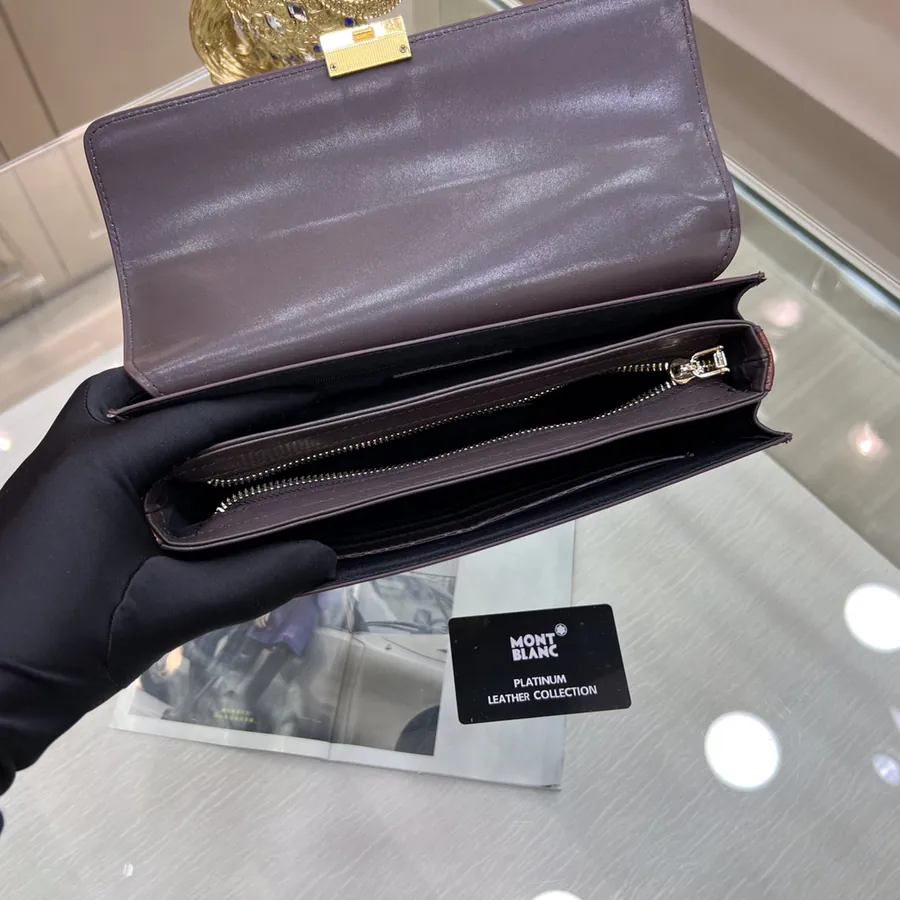 Montblanc International Men's Briefcase Premium Leather & Top Grade Hardware