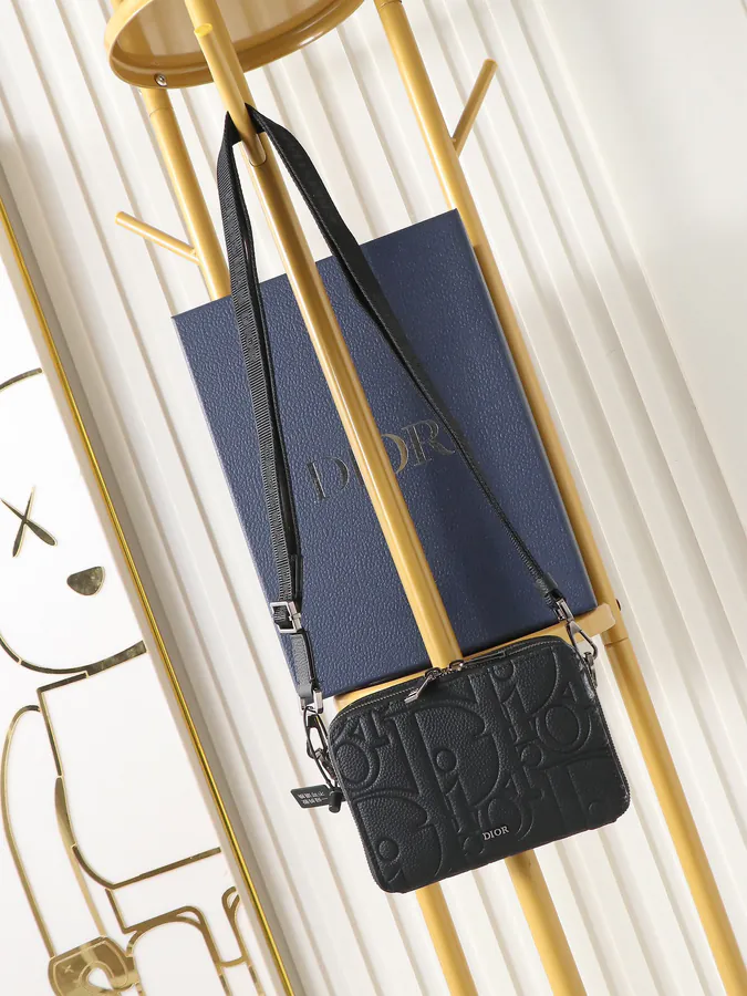 Gravity Print Leather Tote with Adjustable Strap