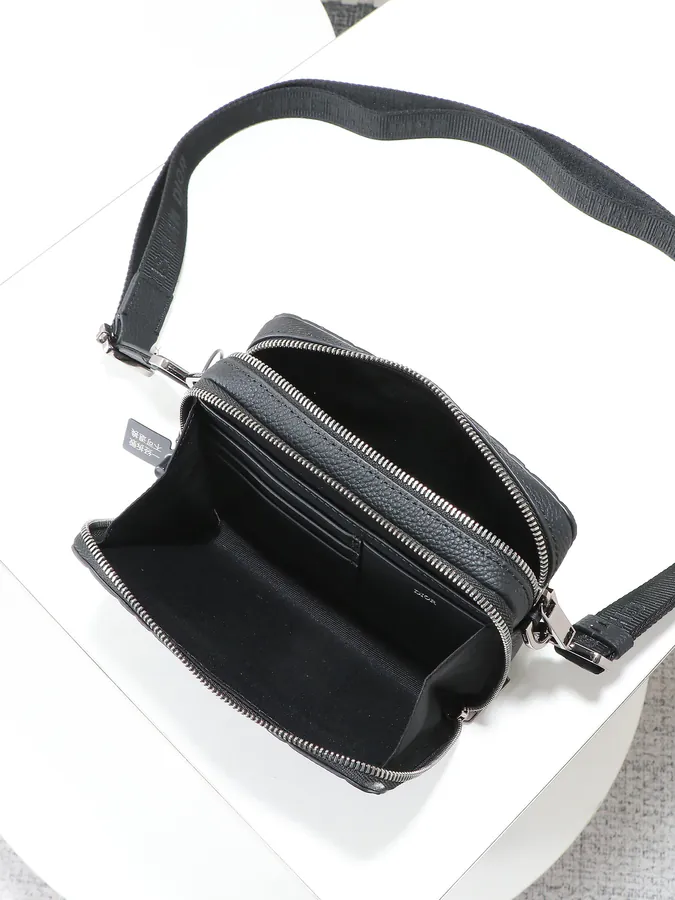 Gravity Print Leather Tote with Adjustable Strap