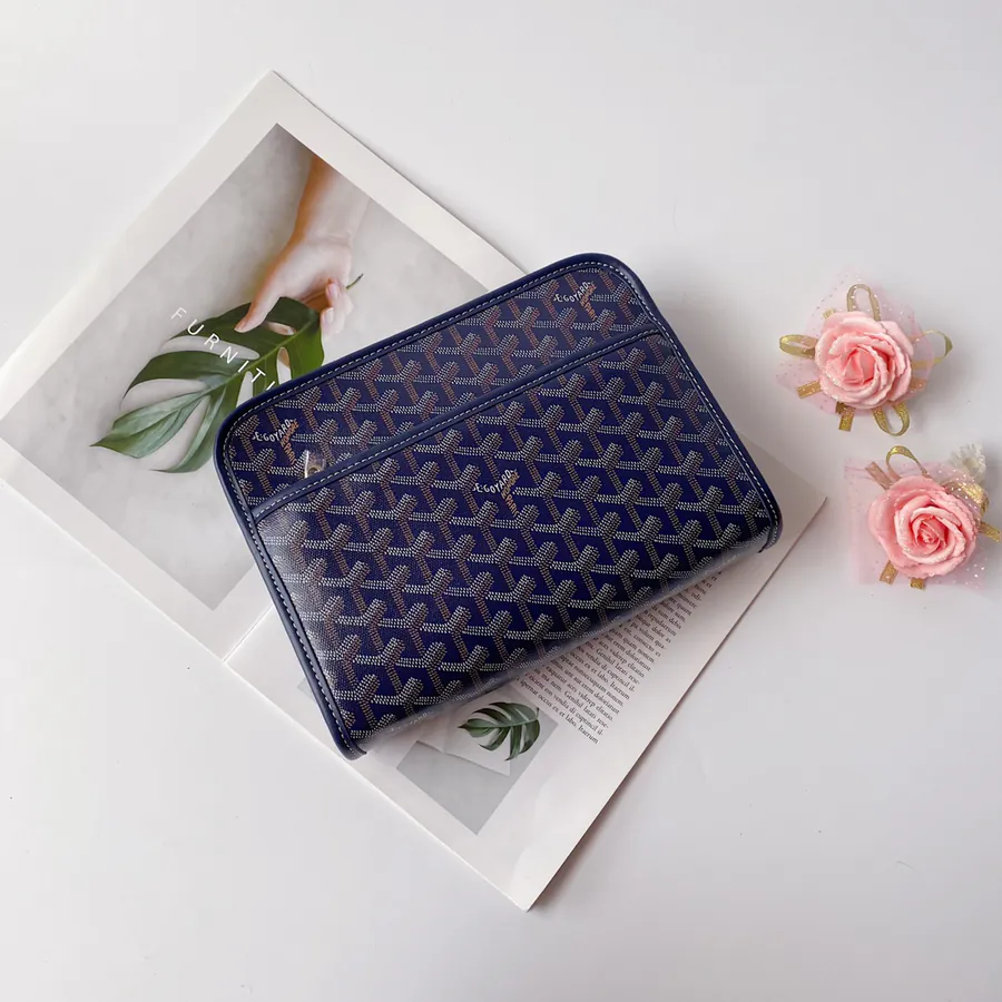 Goyrad Washbag Travel Essential with Original Leather and Hardware