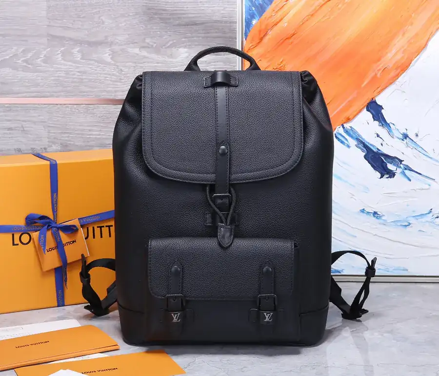 Christopher Slim Backpack in Black