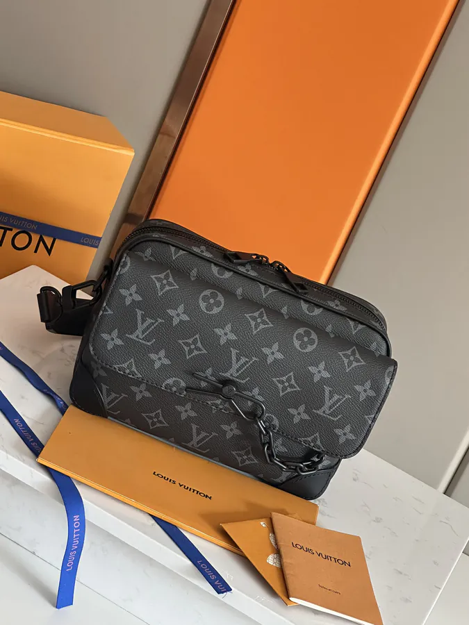 Louis Vuitton Steamer Briefcase with Monogram Eclipse