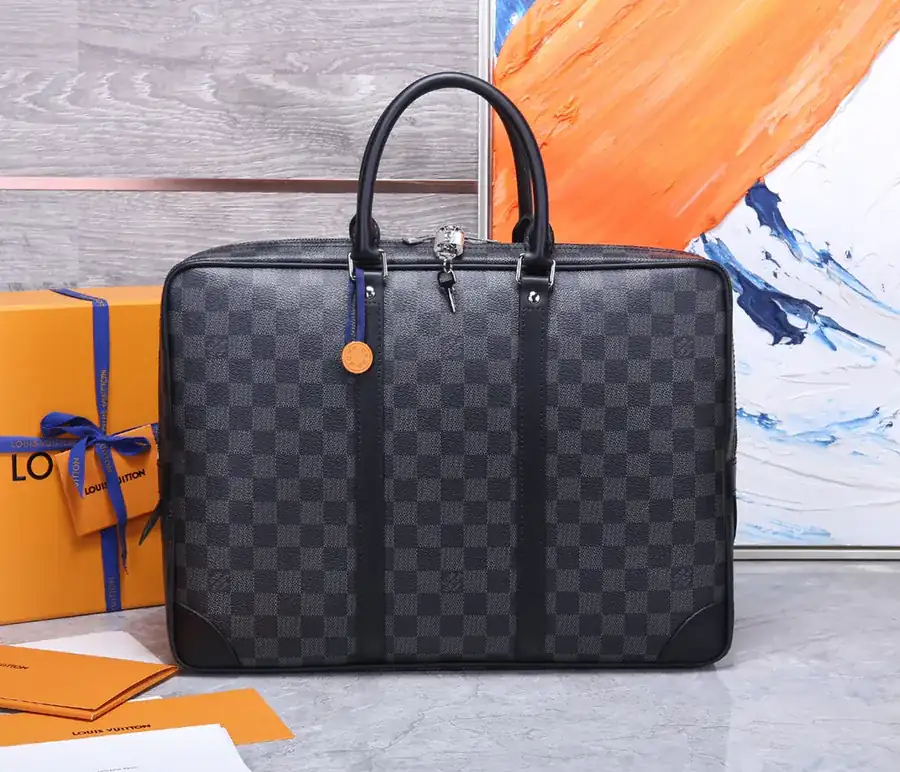 Louis Vuitton Porte Documents Voyage Monogram Macassar