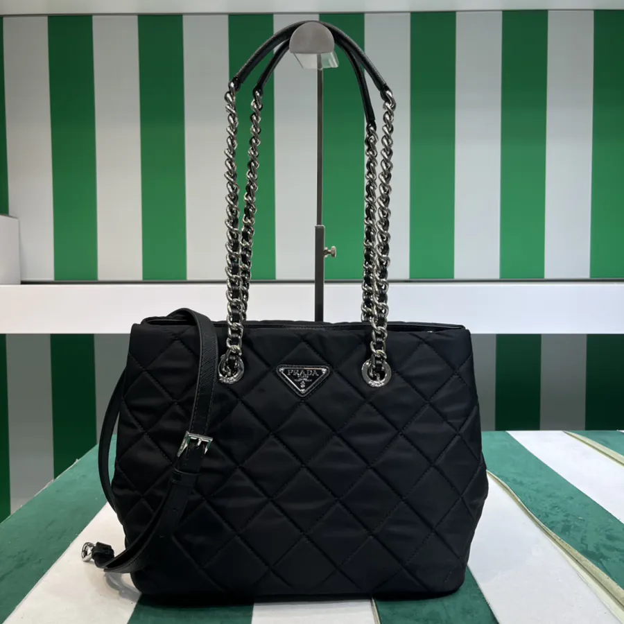 Prada Vintage Chain Check Bucket Bag