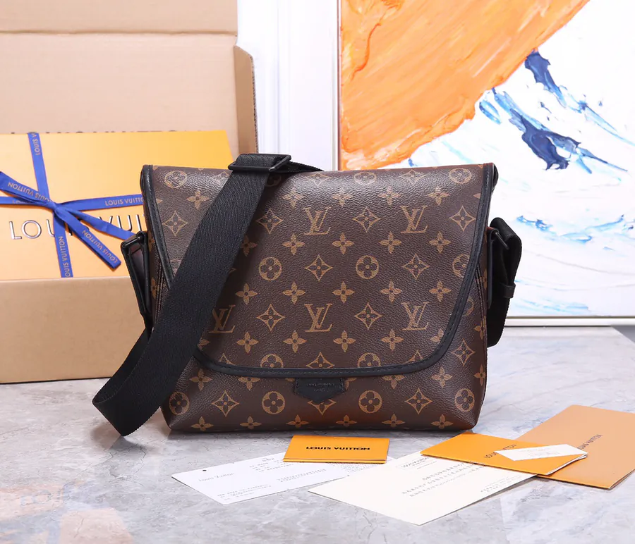 Macassar Ebonized Inspired Magnetic Mail Bag